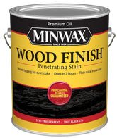 Minwax 711510000 Interior Wood Stain, True Black, Liquid, 1 gal
